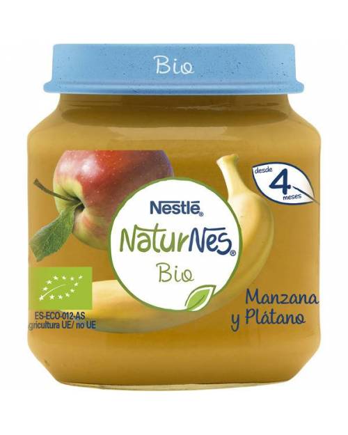 Nestle Naturnes Bio Manzana Y Platano Tarrito 120 G