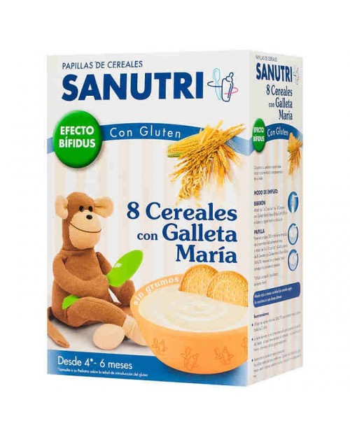 Sanutri 8 Cereales Con Galleta María 600 gr