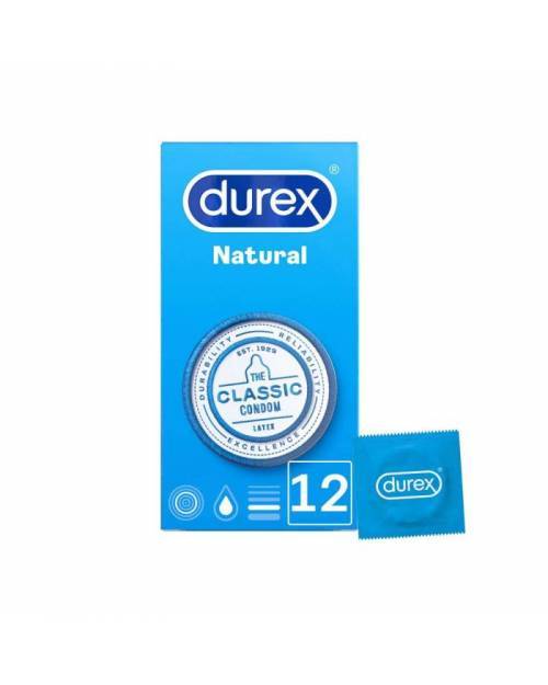 Durex Natural Plus Easy On 12 Unidades
