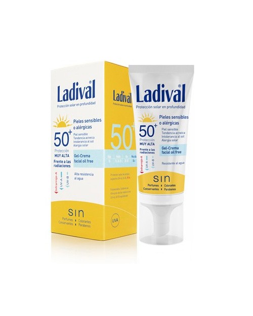 Ladival Piel Sensibles O Alérgicas Gel Crema Facial Oil Free SPF50+