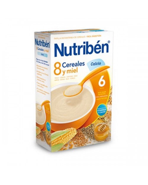 nutriben 8 cereales y miel calcio 600 g.
