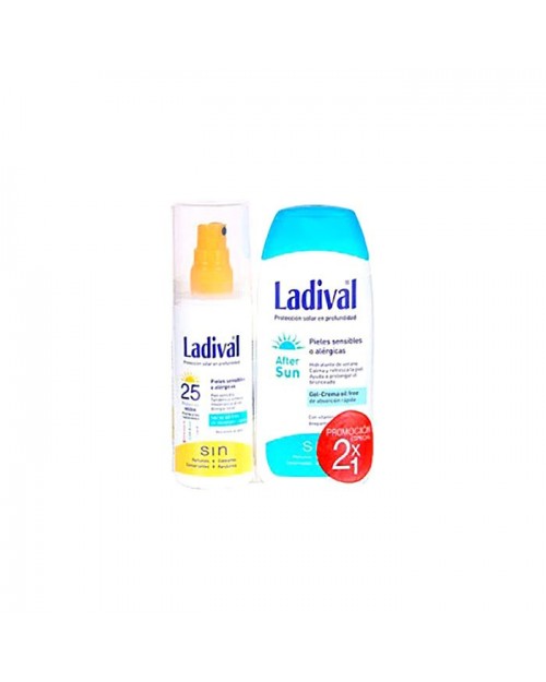 Ladival® Pack Pieles Sensibles SPF15+ Spray gel 150ml + After Sun 200ml