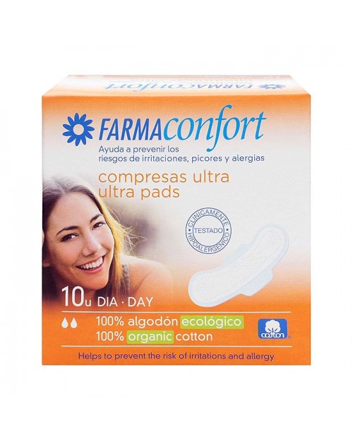 Compresas 100 % Algodón Farmaconfort Ultra Día 